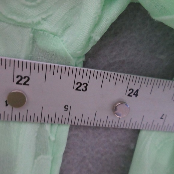 Lilly Pulitzer Dress Cover Up XL Green Sheer Poly Crepe Swirl Clip Beach NWT - Picture 9 of 11